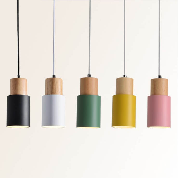 SinglePend - Nordic Macaron cilinder aluminium 1-lichts LED hanglamp