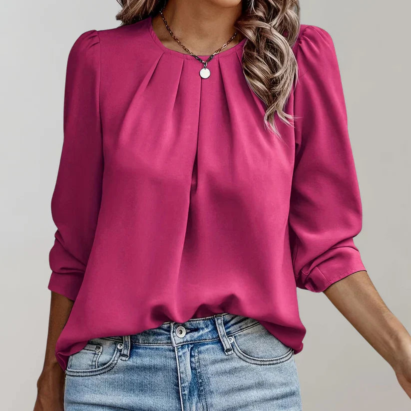 Hoogwaardige Katoenen Formele Blouse voor Dames - Olianna