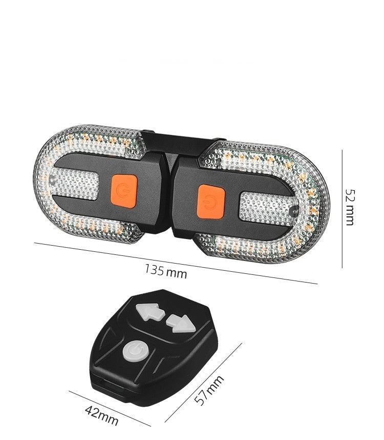 RijdLicht | Fiets USB-Oplaadbare Draadloze Afstandsbediening Stuur Achterlicht | Verwijderbare Nacht Rijden Waarschuwing Fietsbevestiging