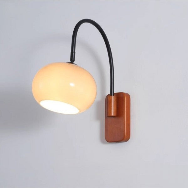 Bauhaus Draaibare Glazen Wandlamp in Khaki | Elegante & Flexibele Verlichting voor Moderne Ruimtes - KhaFlex