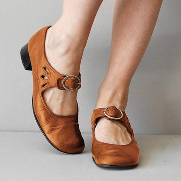 Vintage Orthopedische Schoenen met Ronde Tenen - Maja