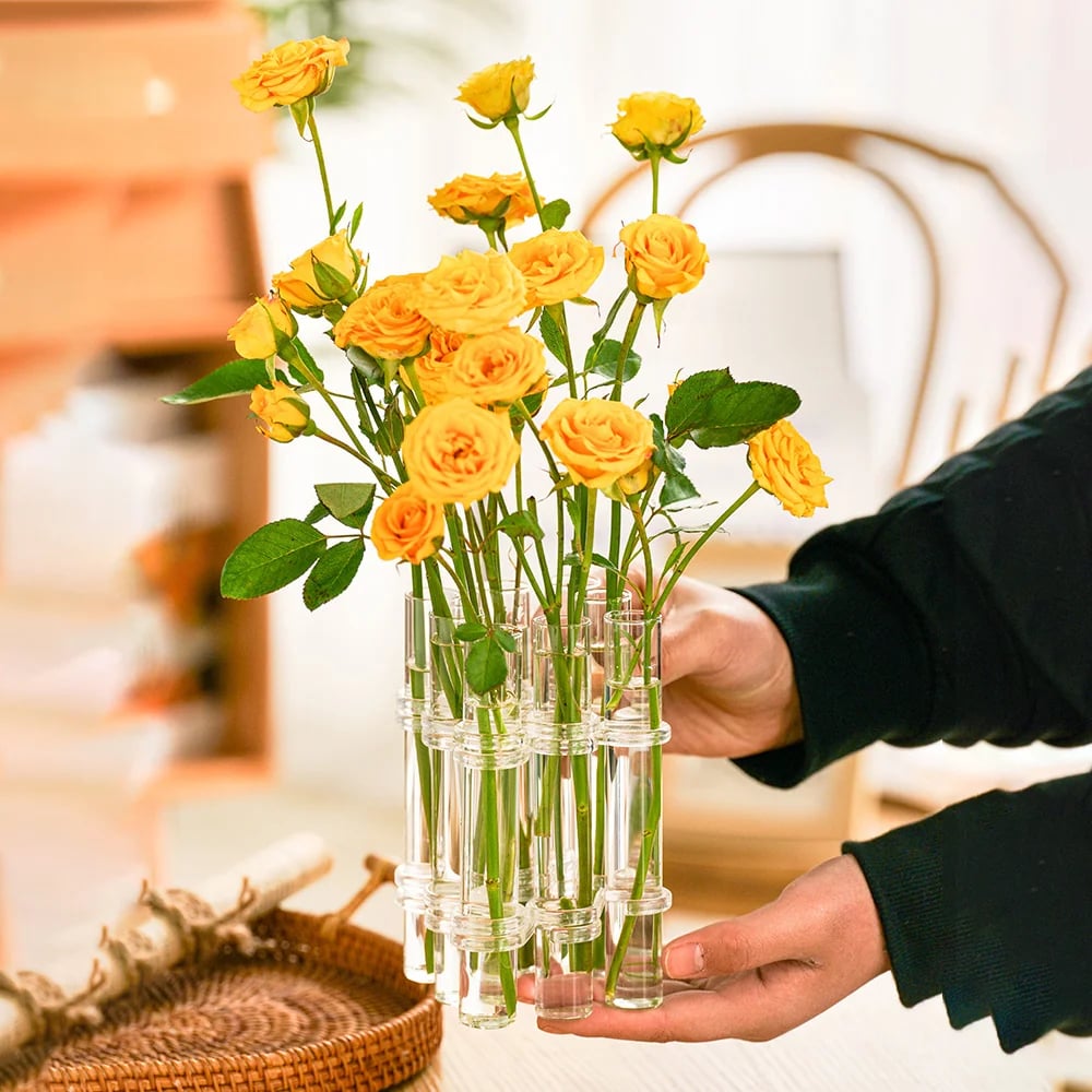 ComfVase | Scharnierende bloemenvaas | Terrarium vaas