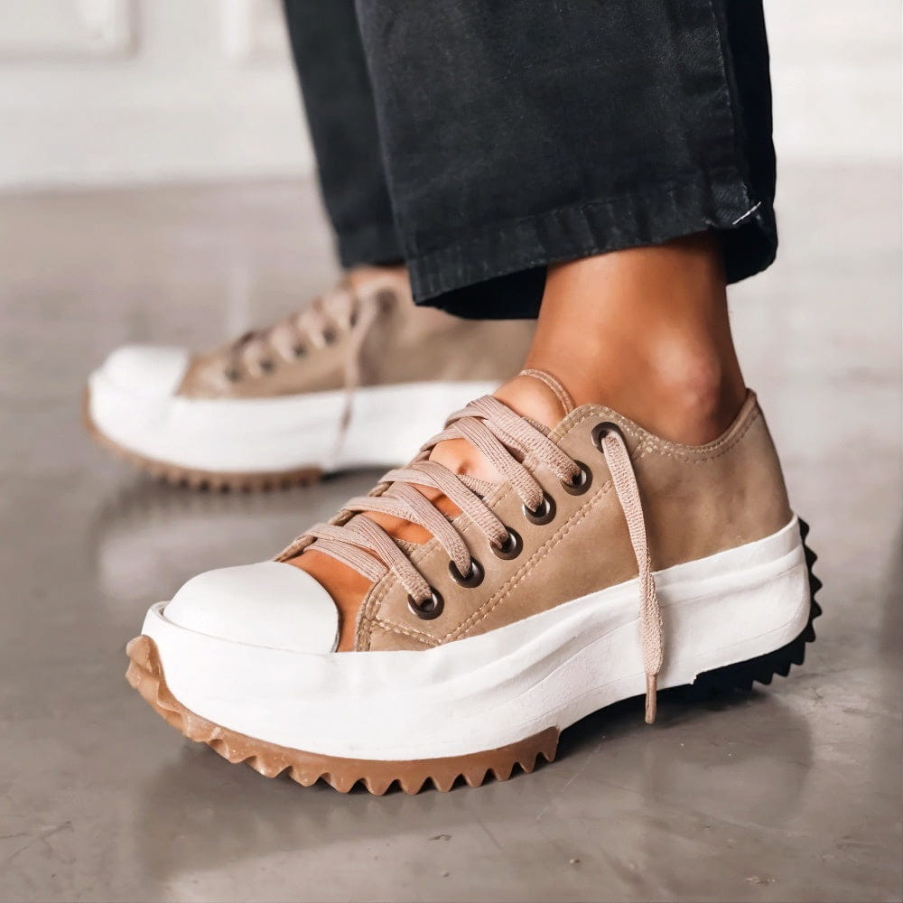 Elegante Vrouwen Sneakers Met Hoge Hakken - Freenah