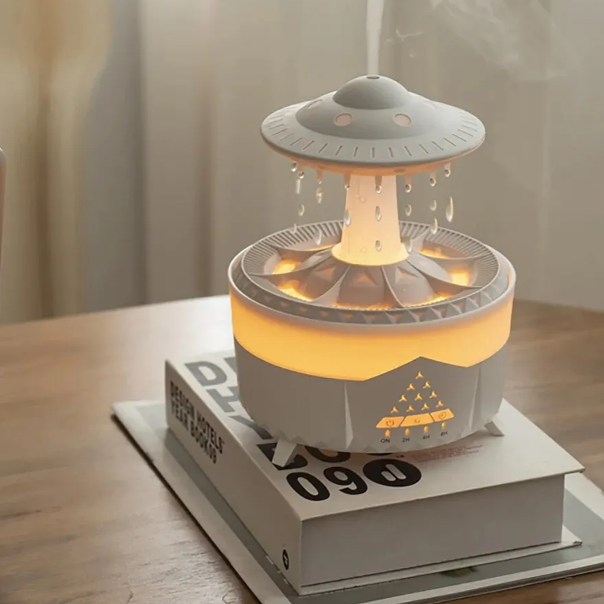 UFO Luchtbevochtiger | Ultrasone Aromatherapie Diffuser met Afstandsbediening - Grosven