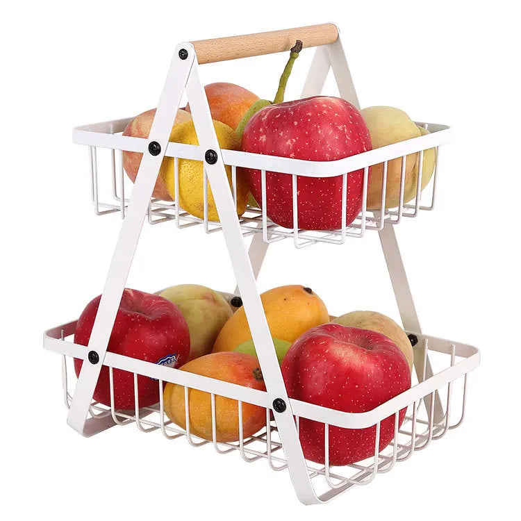 2- en 3-laags Fruitmand | Perfect voor picnic of keuken -  BaskFruit