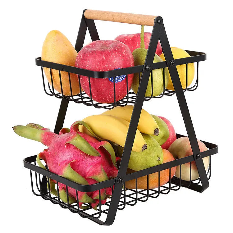 2- en 3-laags Fruitmand | Perfect voor picnic of keuken -  BaskFruit