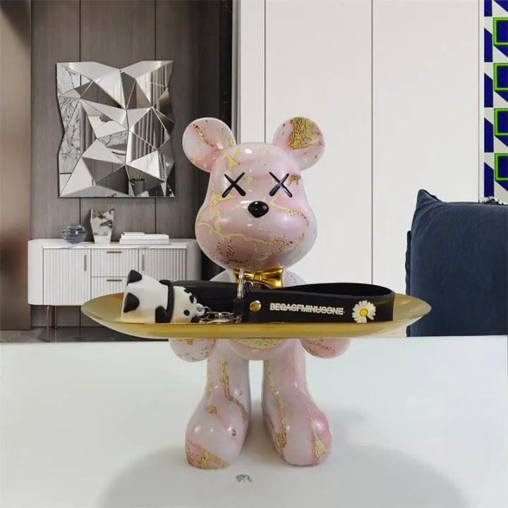 Berenstandbeeld met Dienblad | Decoratie & Multifunctioneel - Benbear