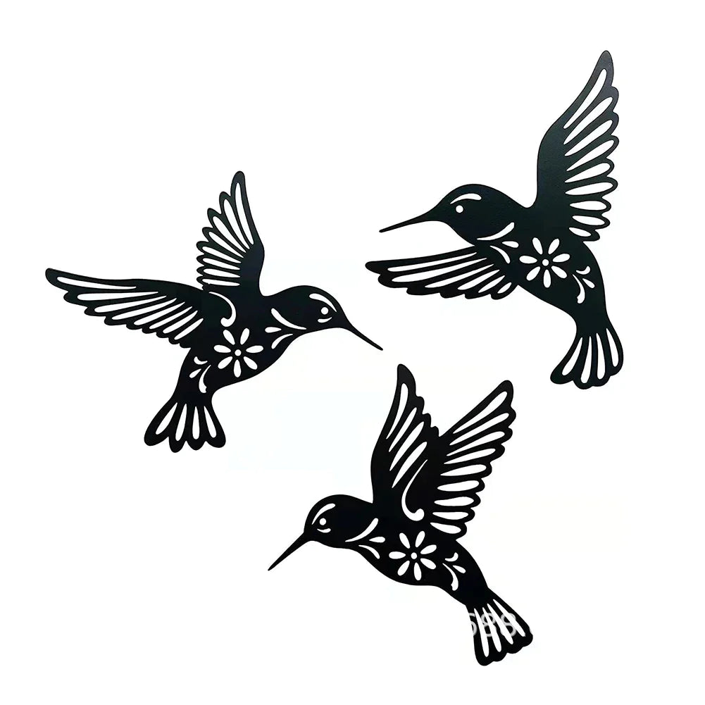 HummingBird | Metalen Kolibrie Wanddecoratie - Unieke Stijlen - Verfraai je Ruimte met Elegantie