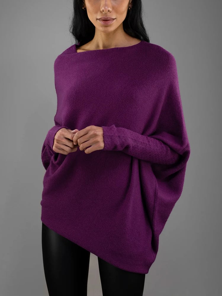 Elegante Cashmere Off-Shoulder Trui voor Dames | Ideaal voor de Winter - Kaizy