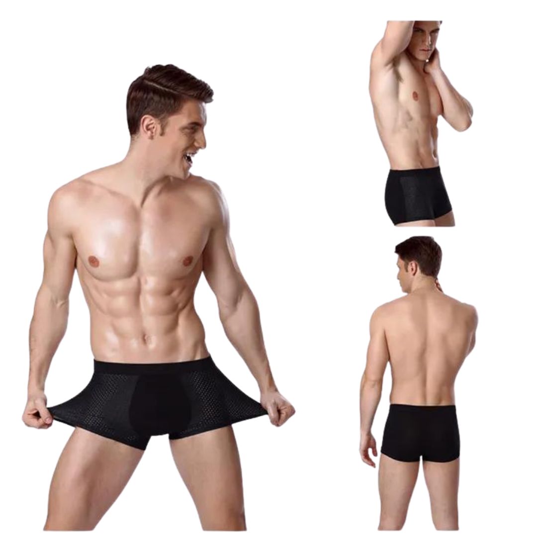 Ademende Mesh Boxershorts | 4-Pack met Elastische Tailleband & Koelend Comfort - Dann