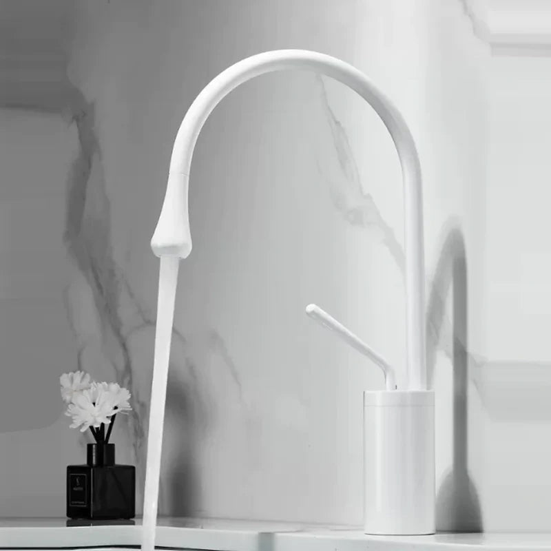 Onyx - Wastafelkraan druppel stijl badkamer draaibare waterval kranen