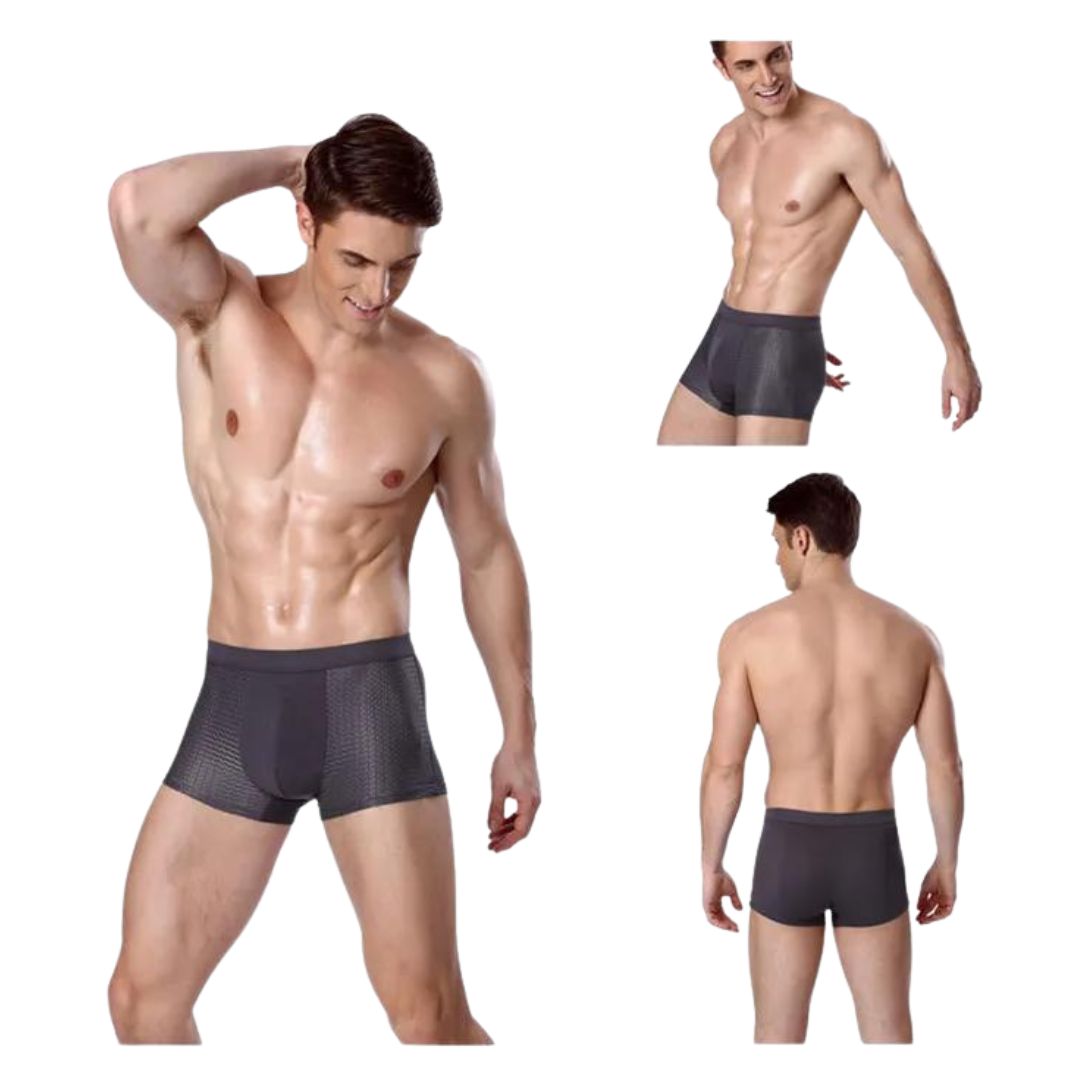 Ademende Mesh Boxershorts | 4-Pack met Elastische Tailleband & Koelend Comfort - Dann