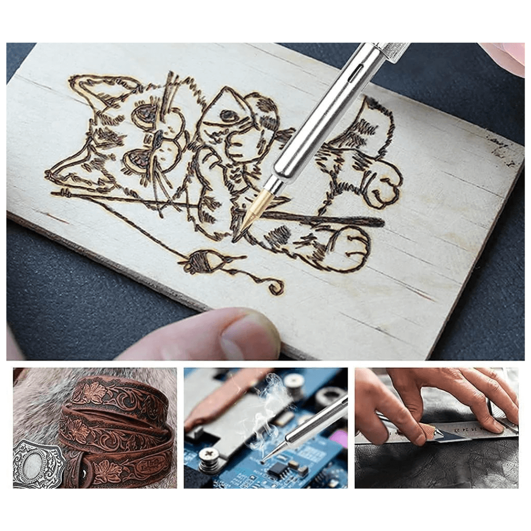 Precisie Pyrografie Pennenset - Breng je creativiteit naar een ander niveau! - CreArt