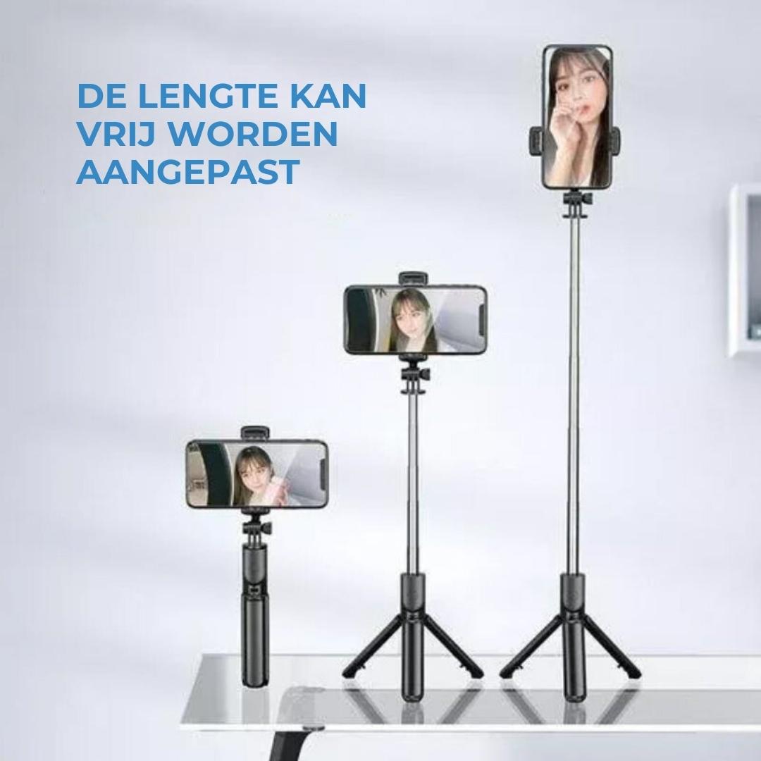 Bluetooth-selfiestick | Duurzaam en lichtgewicht - StickFlex