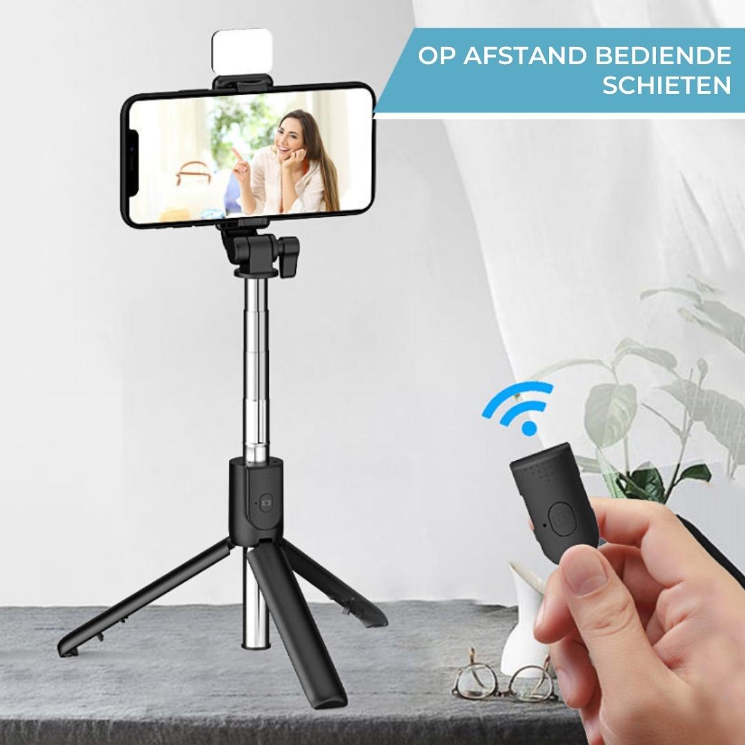 Bluetooth-selfiestick | Duurzaam en lichtgewicht - StickFlex