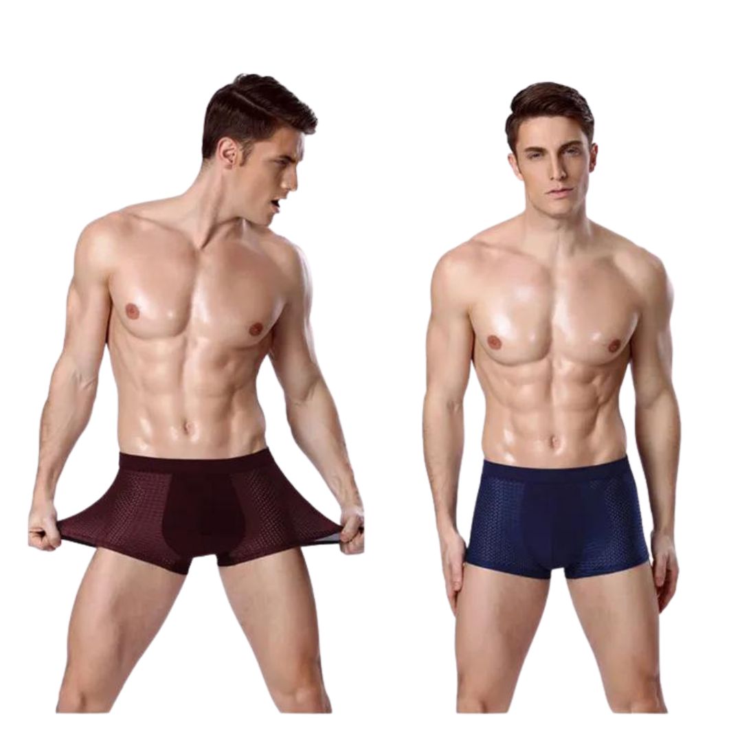 Ademende Mesh Boxershorts | 4-Pack met Elastische Tailleband & Koelend Comfort - Dann