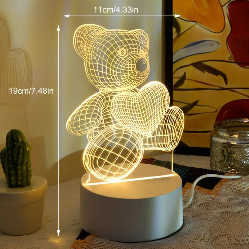 Saylor - 3D illusie LED lamp met motief