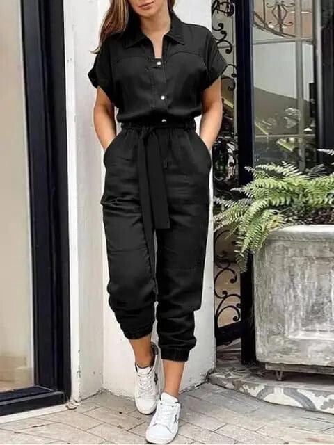 Klassieke Jumpsuit voor Dames | Hoogwaardige Stof | Perfect voor Casual Dagen -Lillian