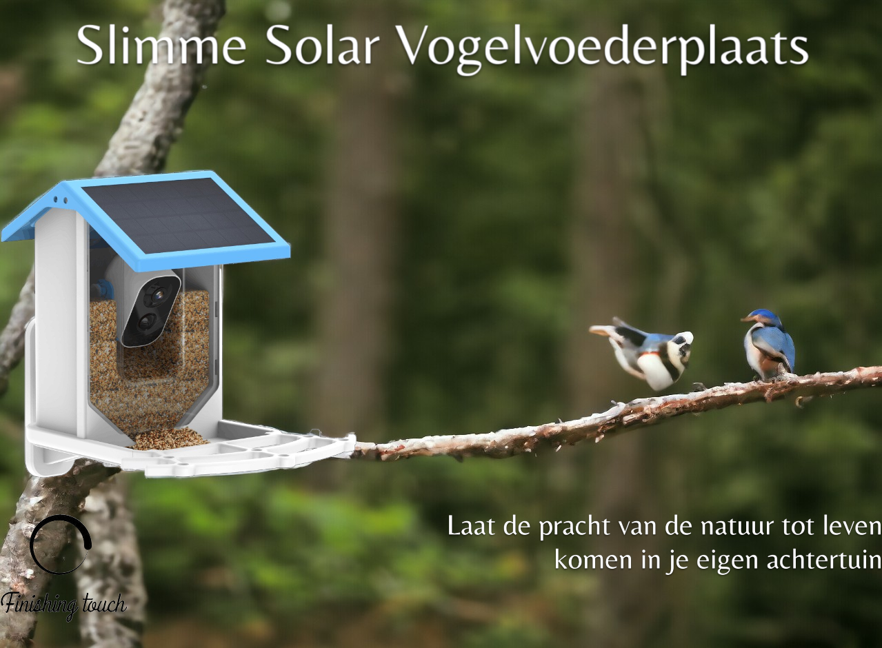 Slimme Solar Vogelvoederplaats - Ontdek de natuur op een unieke manier! - Razder