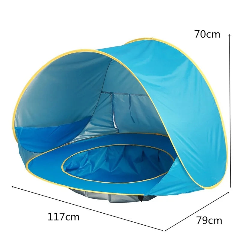 ZonSafe - Babystrandtent | Draagbare schaduw en UV-bescherming