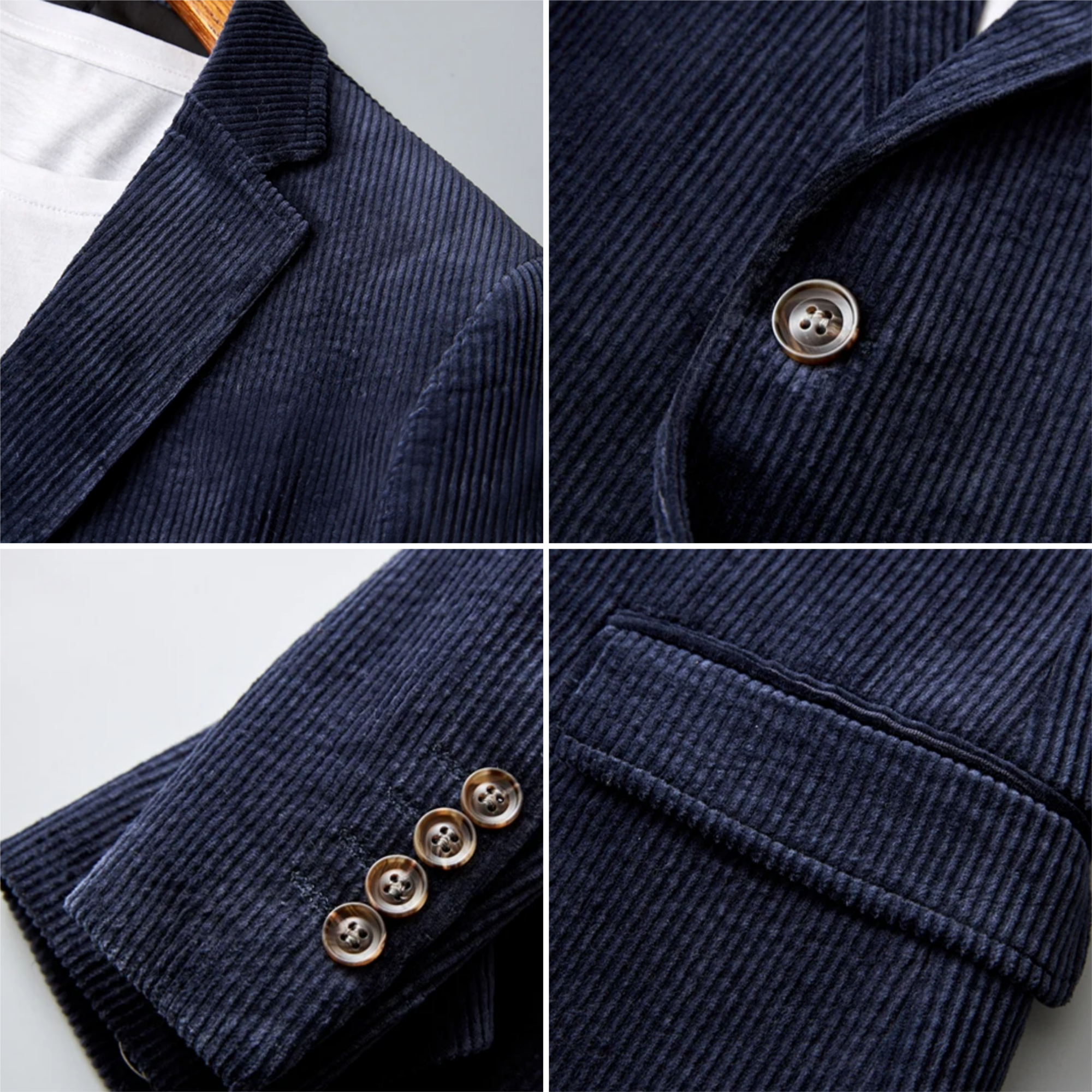 Chique Corduroy Blazer voor Heren - Natrife