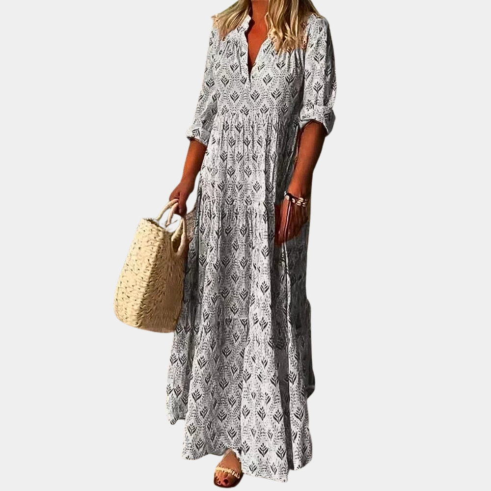 Boho Maxi Jurk voor Dames | Lichtgewicht en Moeiteloze Stijl - Maderin