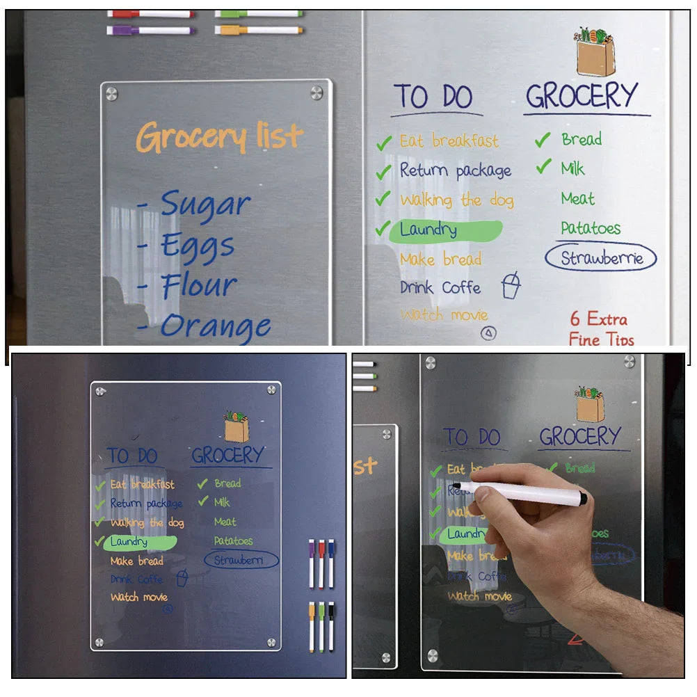 Smartboard | Whiteboard Koelkastmagneet | Houd Je Leven Georganiseerd