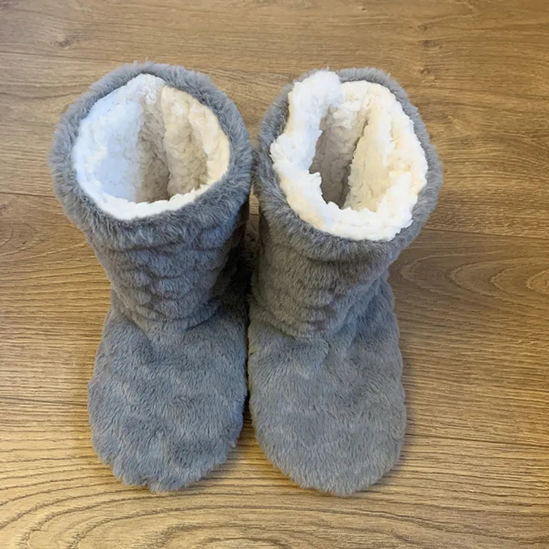 Hoge knusse teddy pantoffels  | Warm en zacht - Bary