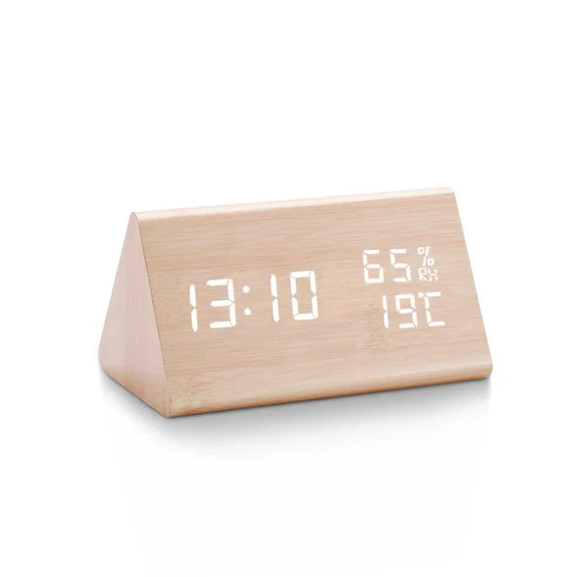 Charms | Digitale houten Wekker | Inclusief temperatuurmeter