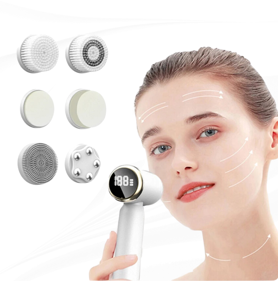 FlawBrush  | 6-in-1 professionele elektrische gezichtsreinigingsborstel