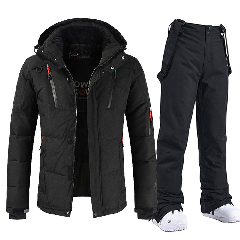 Waterdichte en Winddichte Ski-Outfit met Capuchon en Broek | Stijlvolle en Functionele Winterkleding - Yaniera