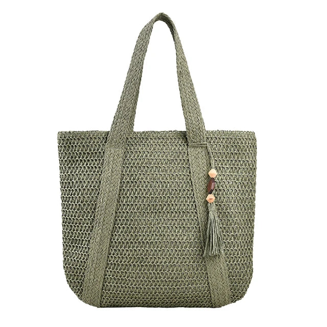 BoheTote | Weave Tote Zomer Strandtas | Vrouwelijke Bohemian Schoudertas