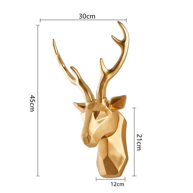 3D Hertenkop standbeeld - MajicStag