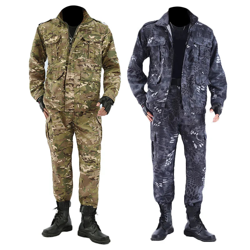 Camouflage Werkset voor Mannen | Duurzaam & Robuust voor Bouw en Outdoor - Berthlime