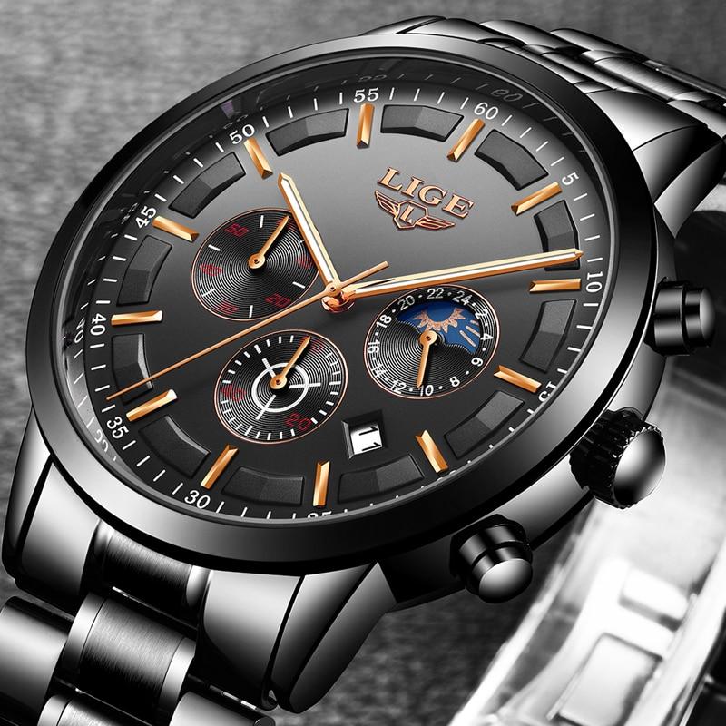 Military Black Steel Horloge - Drake