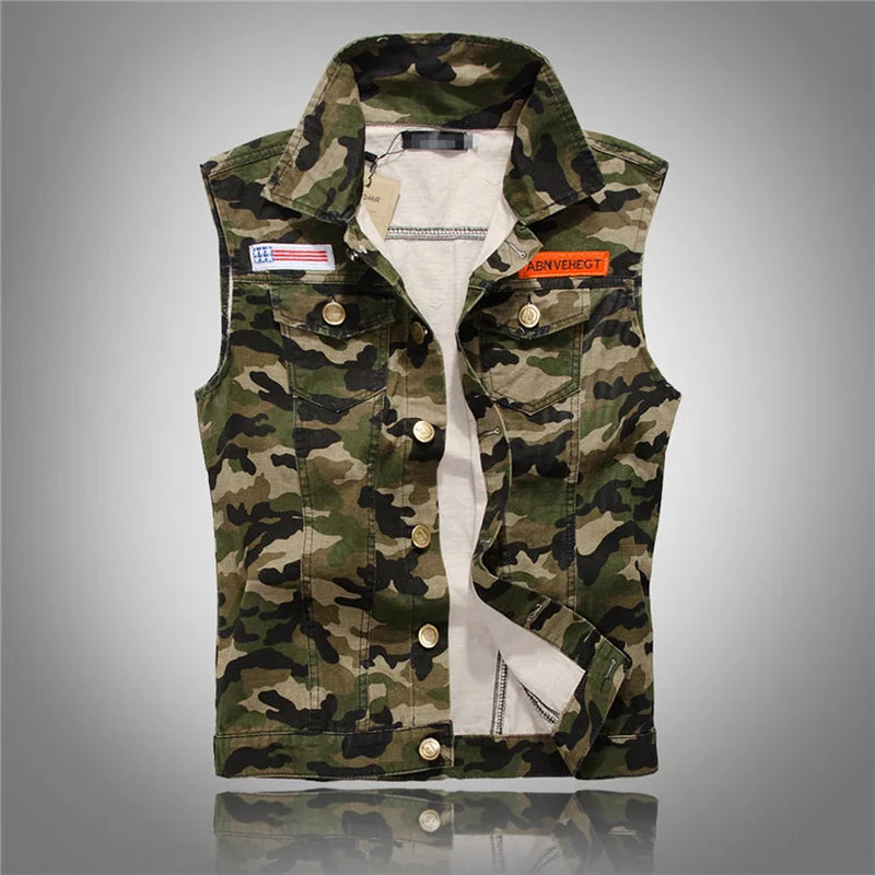 Modieuze Militaire Camouflage Vest voor Mannen | Casual Stijl - Mardell