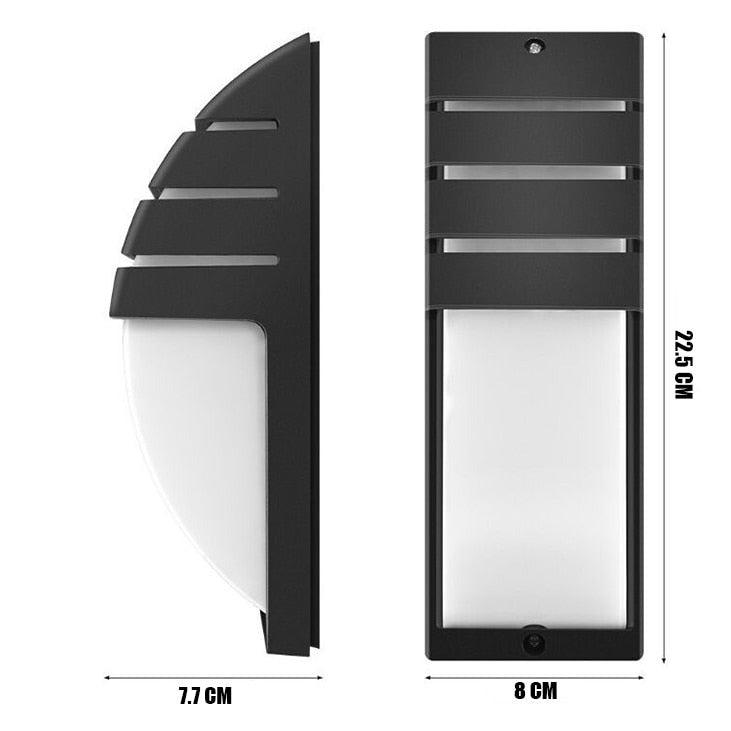 Quaid - Radar bewegingssensor Waterdichte LED buitenwandlamp