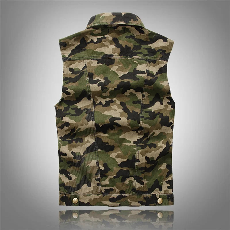 Modieuze Militaire Camouflage Vest voor Mannen | Casual Stijl - Mardell