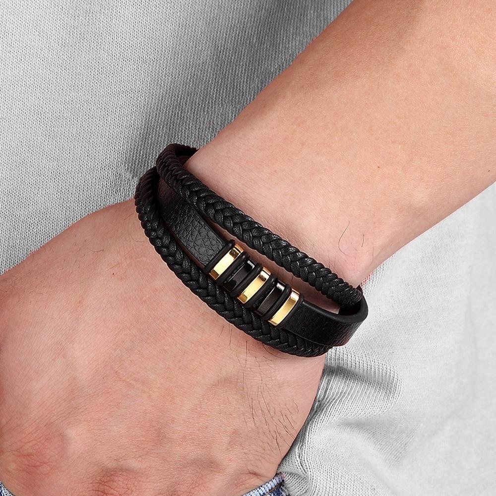 Lederen Heren Armband - Tijdloos en Stijlvol Accessoire - Marson