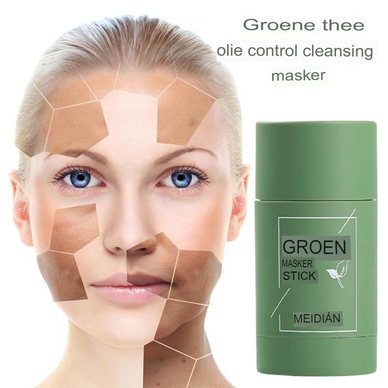 SkinMask - Reinigingsmasker met groene thee-extract als stick - dieptereiniging, verwijdert mee-eters