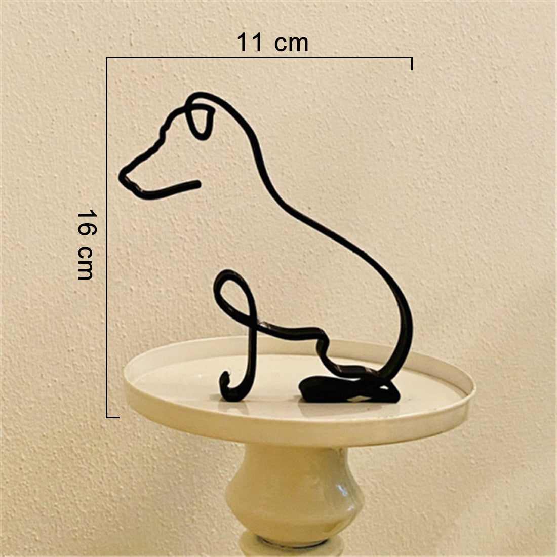 Minimalistische Hond Kunst Sculptuur - Ruff