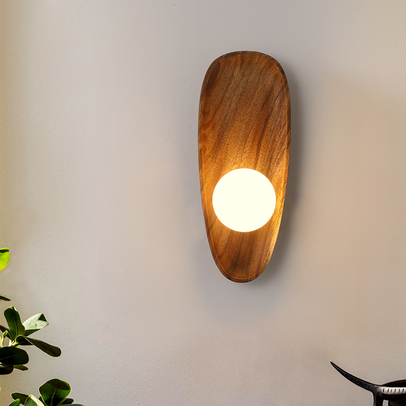 Natuurlijke Houten Wandlamp | Elegante Moderne Wandverlichting met een Warme Gloed - Woody