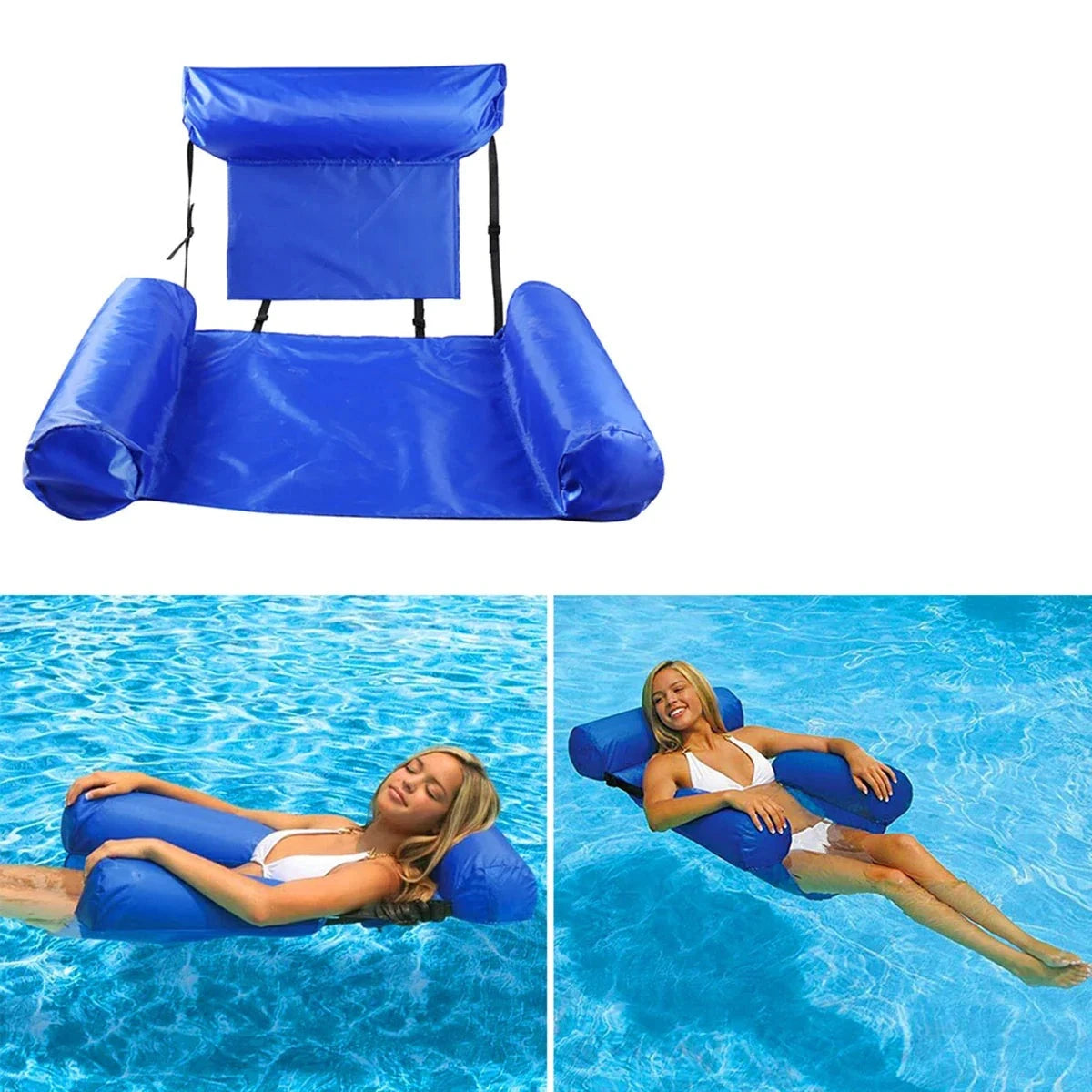 LifeSaver | Opblaasbare Drijvende Ring Zwemmatras Water Hangmat Ligstoel | Zomer Zwembad Feest Speelgoed Zwemring Bed Float Lounge Stoel