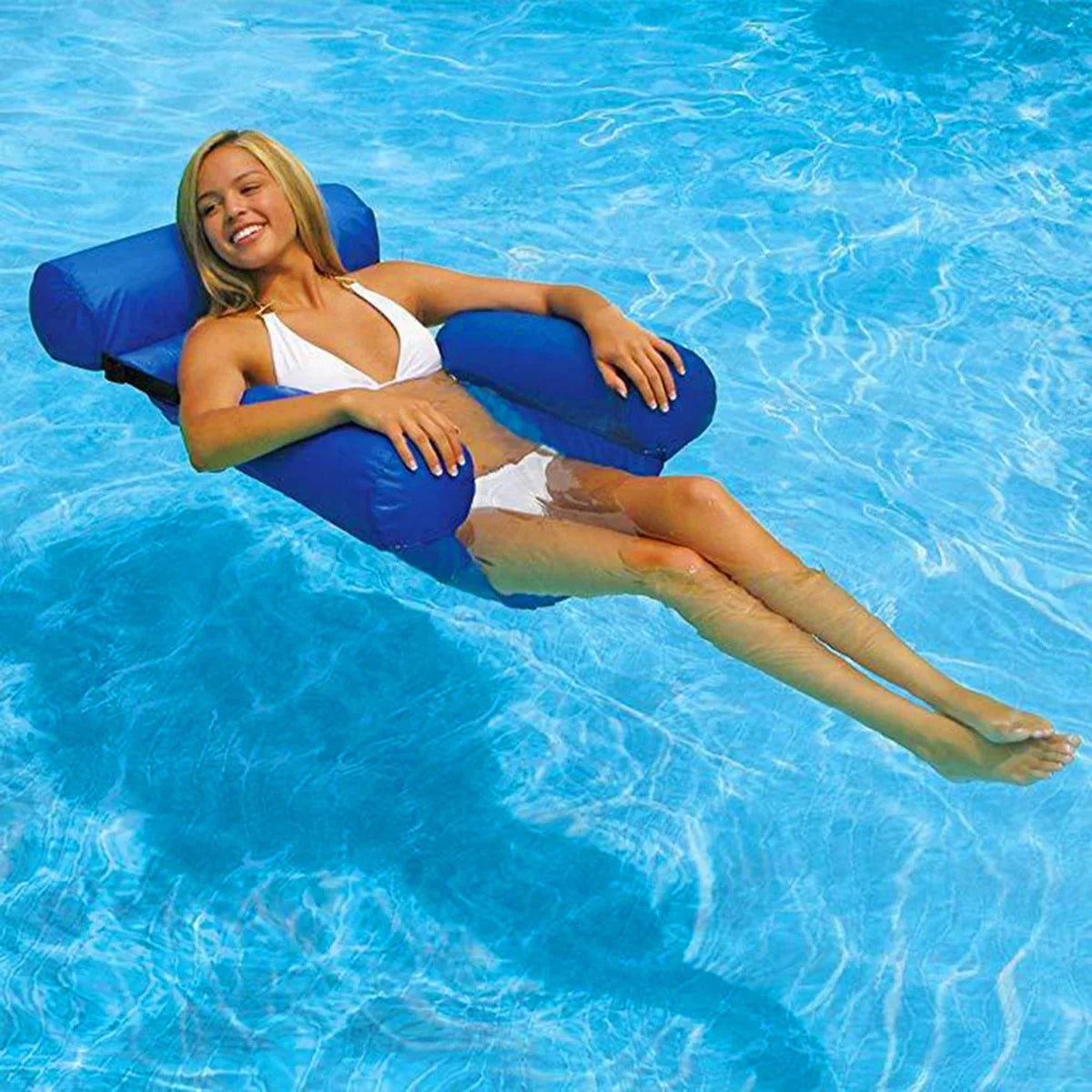 LifeSaver | Opblaasbare Drijvende Ring Zwemmatras Water Hangmat Ligstoel | Zomer Zwembad Feest Speelgoed Zwemring Bed Float Lounge Stoel