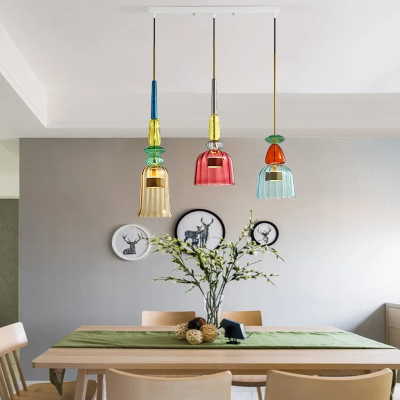 Hanglampen met gekleurd glas - SimpGlas