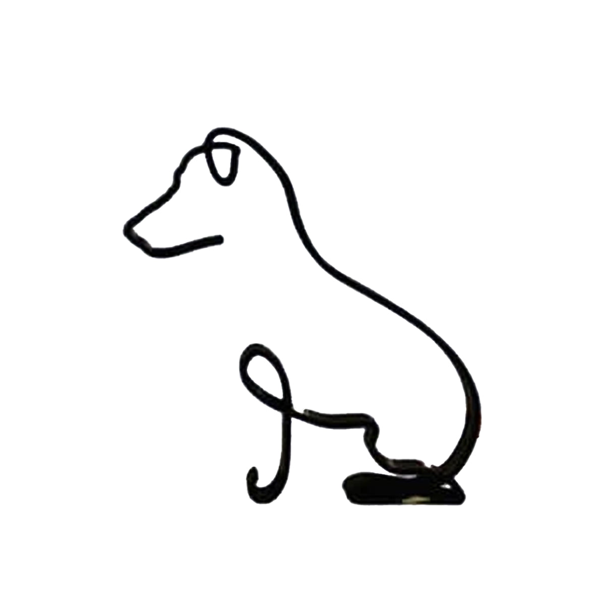 Minimalistische Hond Kunst Sculptuur - Ruff