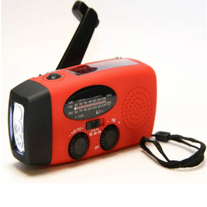 Radialight | Multifunctionele Solar Handkrukradio | Noodradio met LED-zaklamp en Powerbank