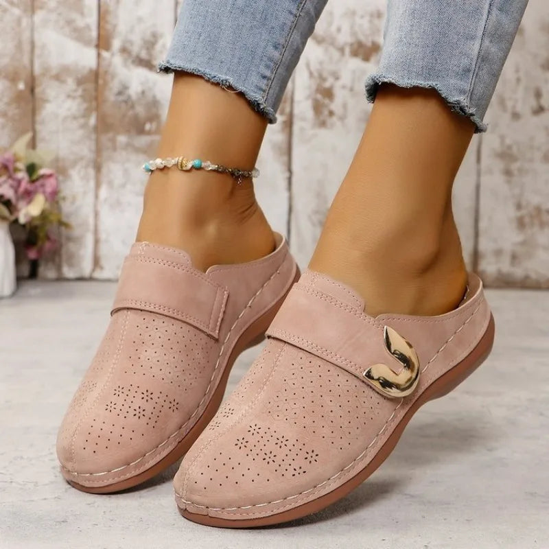 Dames Slip-On Platform Slippers | Stijlvol, Comfortabel & Anti-Slip voor Buiten - Ancelor