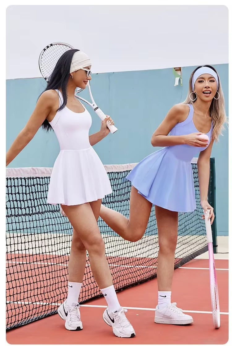 Dames Tennis & Golf Eendelig Skort Jumpsuit | Strak & Sportief - Harquin