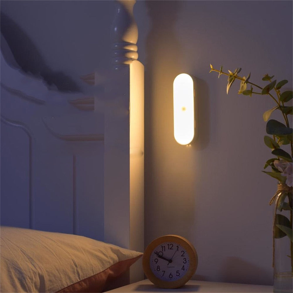 Metham - LED USB oplaadbare draadloze bewegingssensor wandlamp licht